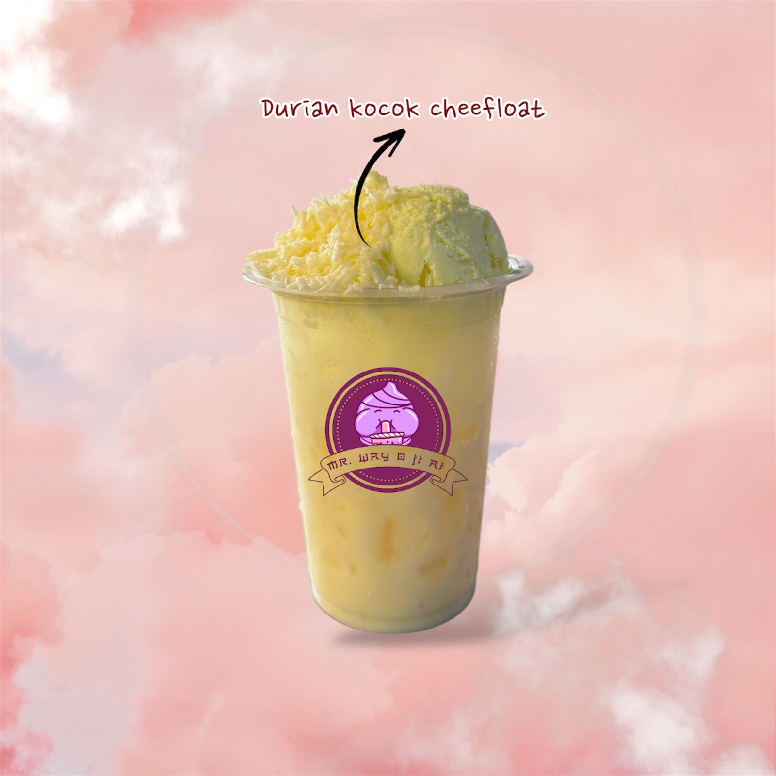 Durian Kocok Chees Float